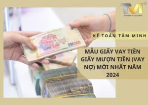 Mẫu giấy vay tiền giấy mượn tiền