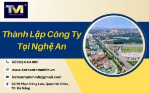 Thành Lập Công Ty tại Nghệ An