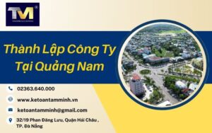Thành Lập Công Ty tại Quảng Nam