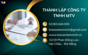 Thành lập công ty TNHH MTV