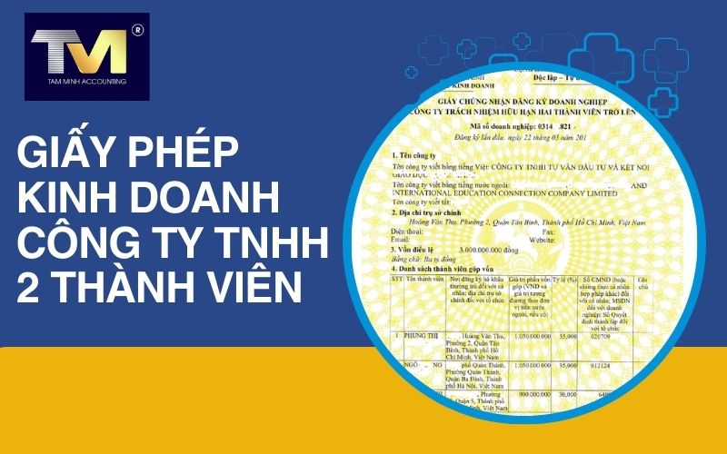 giấy phép kinh doanh công ty tnhh 2 thành viên