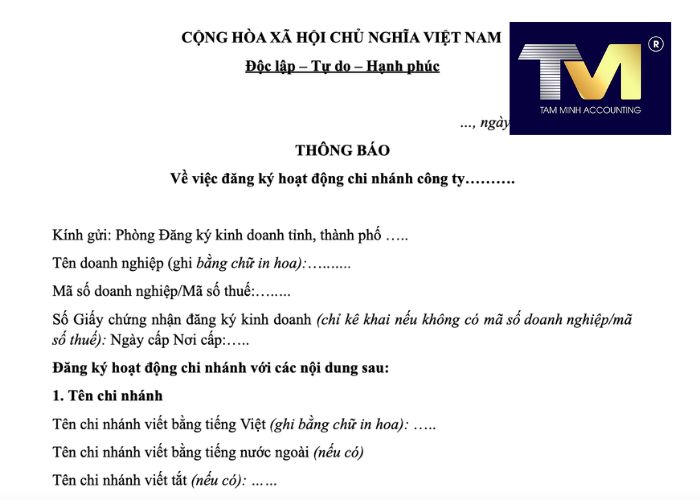 mẫu đăng ký thành lập chi nhánh công ty (4) mẫu đăng ký thành lập chi nhánh công ty (4)
