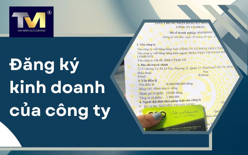 đăng ký kinh doanh của công ty