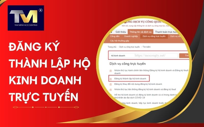 đăng ký thành lập hộ kinh doanh trực tuyến