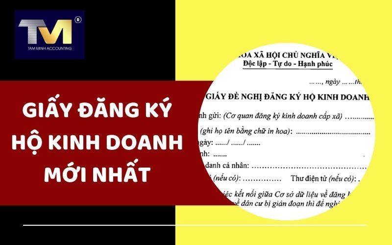 giấy đăng ký hộ kinh doanh mới nhất