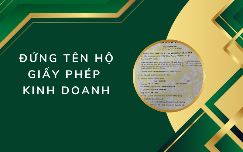 đứng tên hộ giấy phép kinh doanh