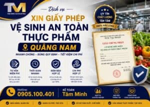 Xin giấy phép vệ sinh an toàn thực phẩm Quảng Nam