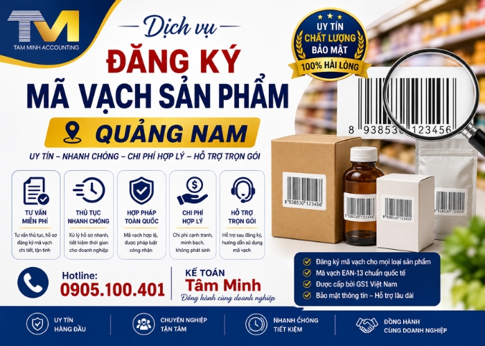 dịch vụ đăng ký mã vạch sản phẩm Quảng Nam