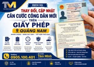 Thay đổi, cập nhật căn cước công dân mới trên giấy phép