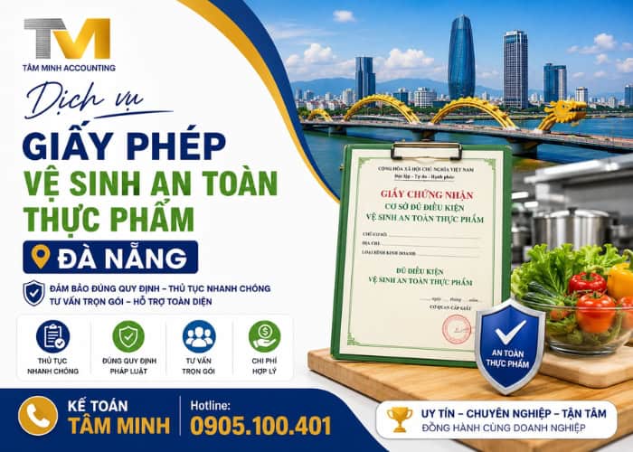 dịch vụ giấy phép vệ sinh an toàn thực phẩm Đà Nẵng