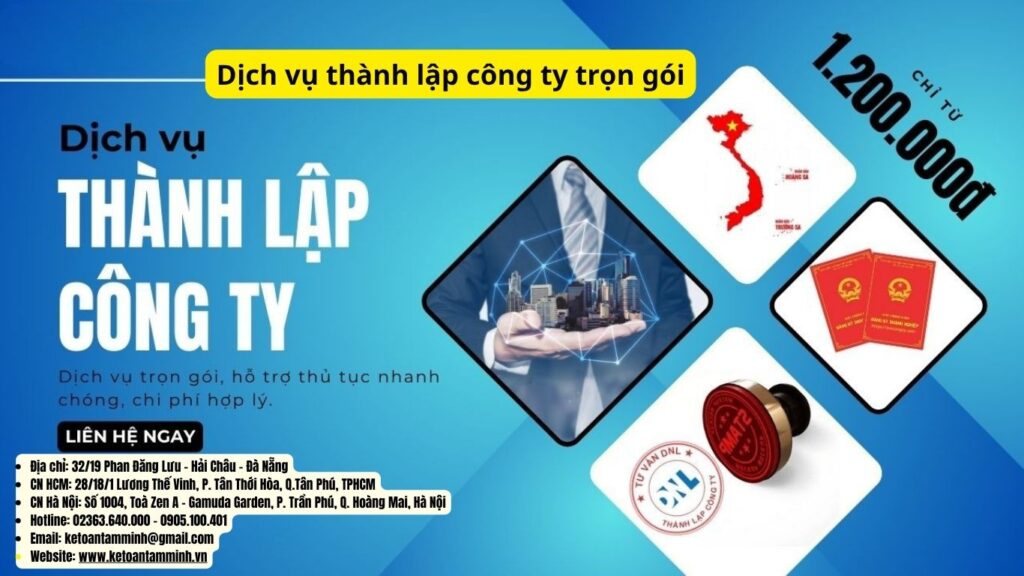 dịch vụ thành lập công ty trọn gói