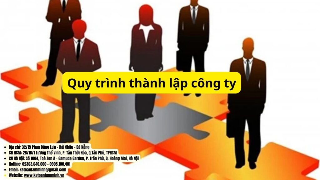 quy trình thành lập công ty