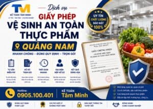 dịch vụ giấy phép vệ sinh an toàn thực phẩm Quảng Nam