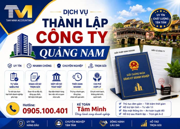 dịch vụ thành lập công ty Quảng Nam