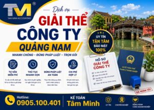 dịch vụ giải thể công ty Quảng Nam